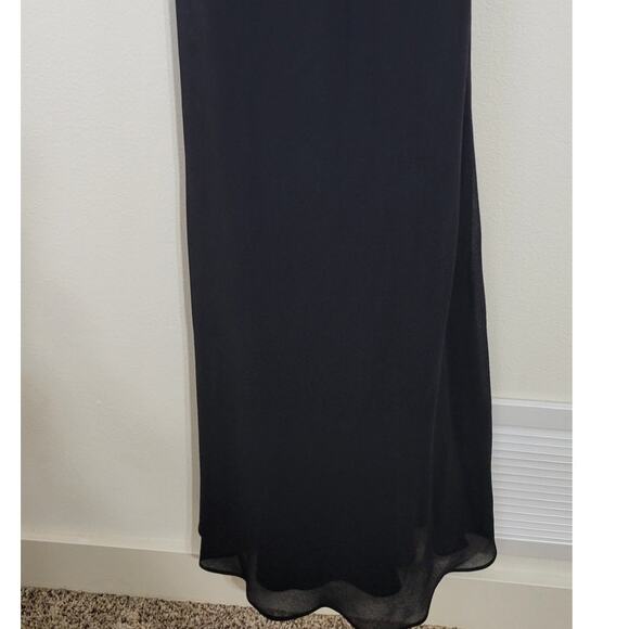 Cachet Dress Womens Size 6 Long Black Silk Sequin Gown Elegant Sexy Timeless NWT - Picture 6 of 8
